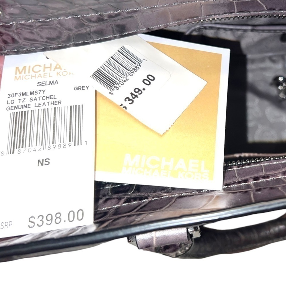 NWT ▶️ Michael Kors ◀️ Large Selma Embossed Leather Bag - Picture 12 of 16